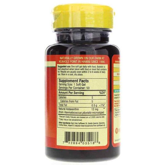 BioAstin 12 Mg Hawaiian Astaxanthin, NXH